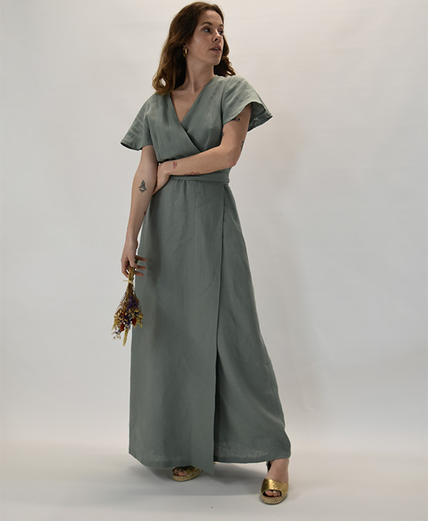 Robe longue en lin Zady